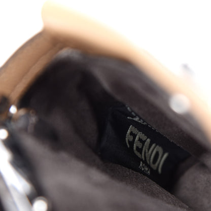 Fendi Shiny Nappa Botanical Garden Embroidered Micro Peekaboo Iconic Satchel Cuoio Rosso 7 of 7