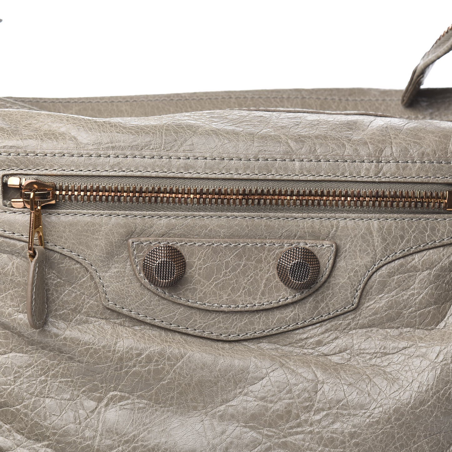 Agneau Giant 21 Rose Gold Hardware Day Hobo Papyrus