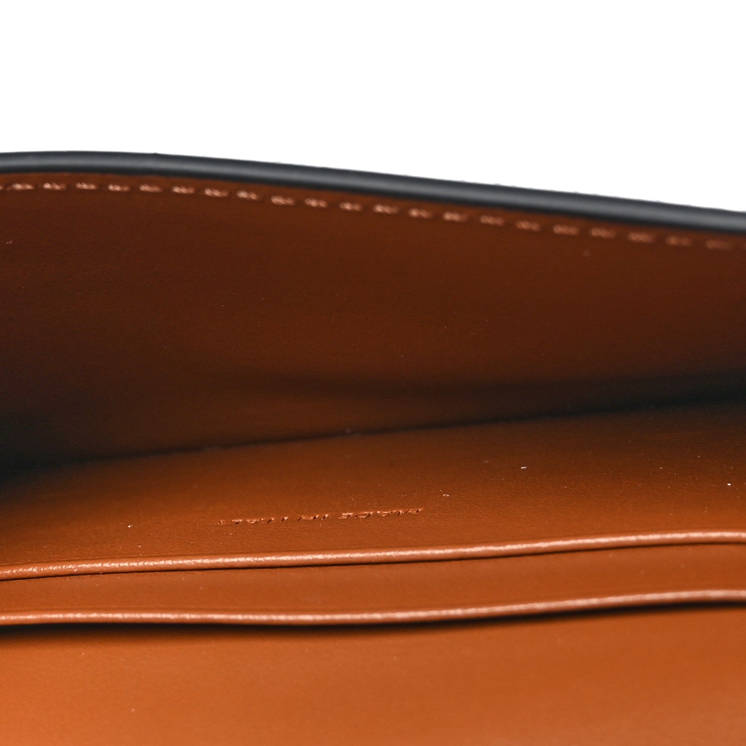 Celine Triomphe Canvas Calfskin Flap Card Holder Tan 5 of 9