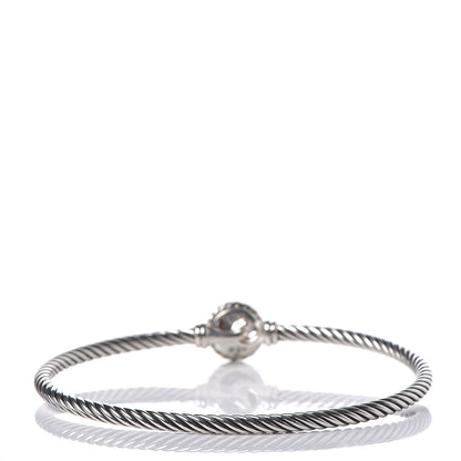 David Yurman Sterling Silver Black Onyx 3mm Chatelaine Bracelet 3 of 5