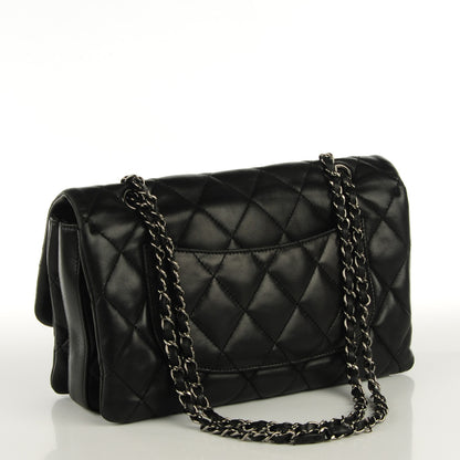Chanel Lambskin Quilted Large 3 Flap Black 3 of 8