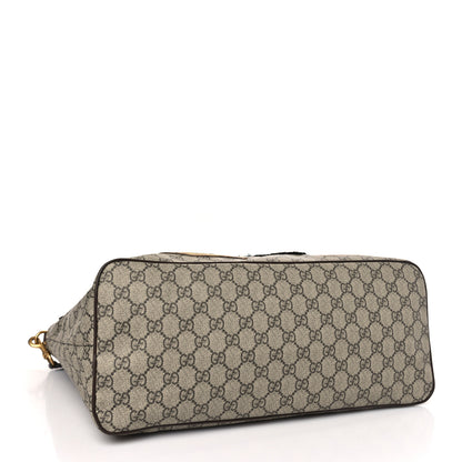 Gucci Soft GG Supreme Monogram Courrier Medium Crossbody Tote Beige New Acero 4 of 9