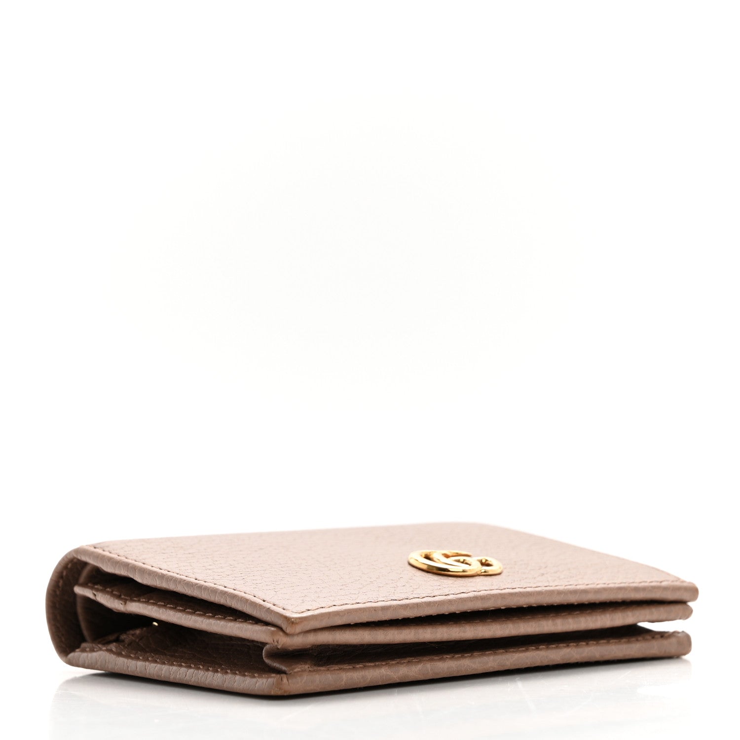 Gucci Dollar Calfskin GG Marmont Card Case Box Porcelain Rose 3 of 12
