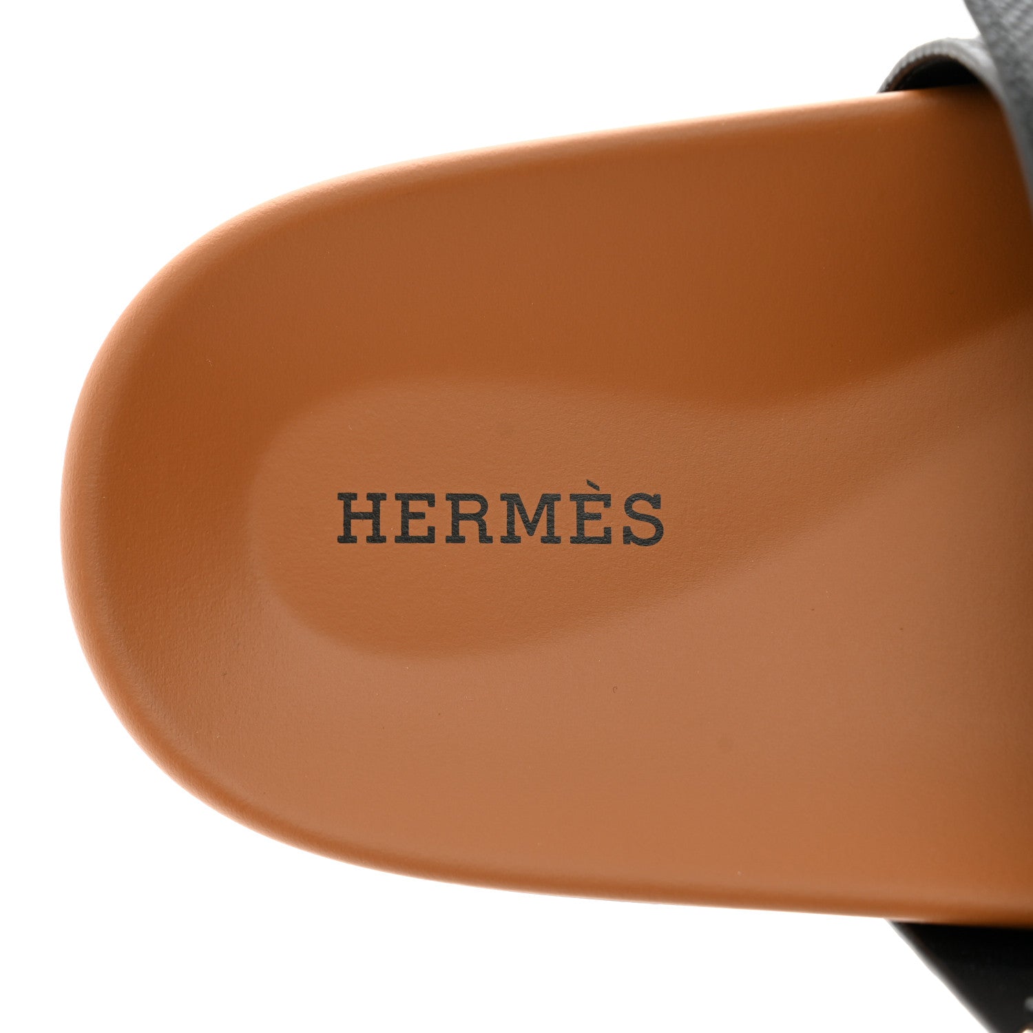 Hermes Epsom Mens Chypre Sandals 41.5 Black Natural 7 of 9