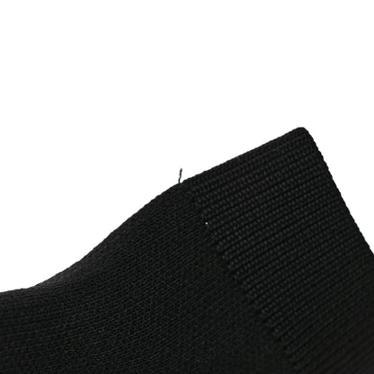 Prada Knit Fabric Logo Sneakers 38.8 Black 10 of 10
