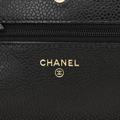 Chanel Caviar Quilted Wallet on Chain WOC Black 6 of 12