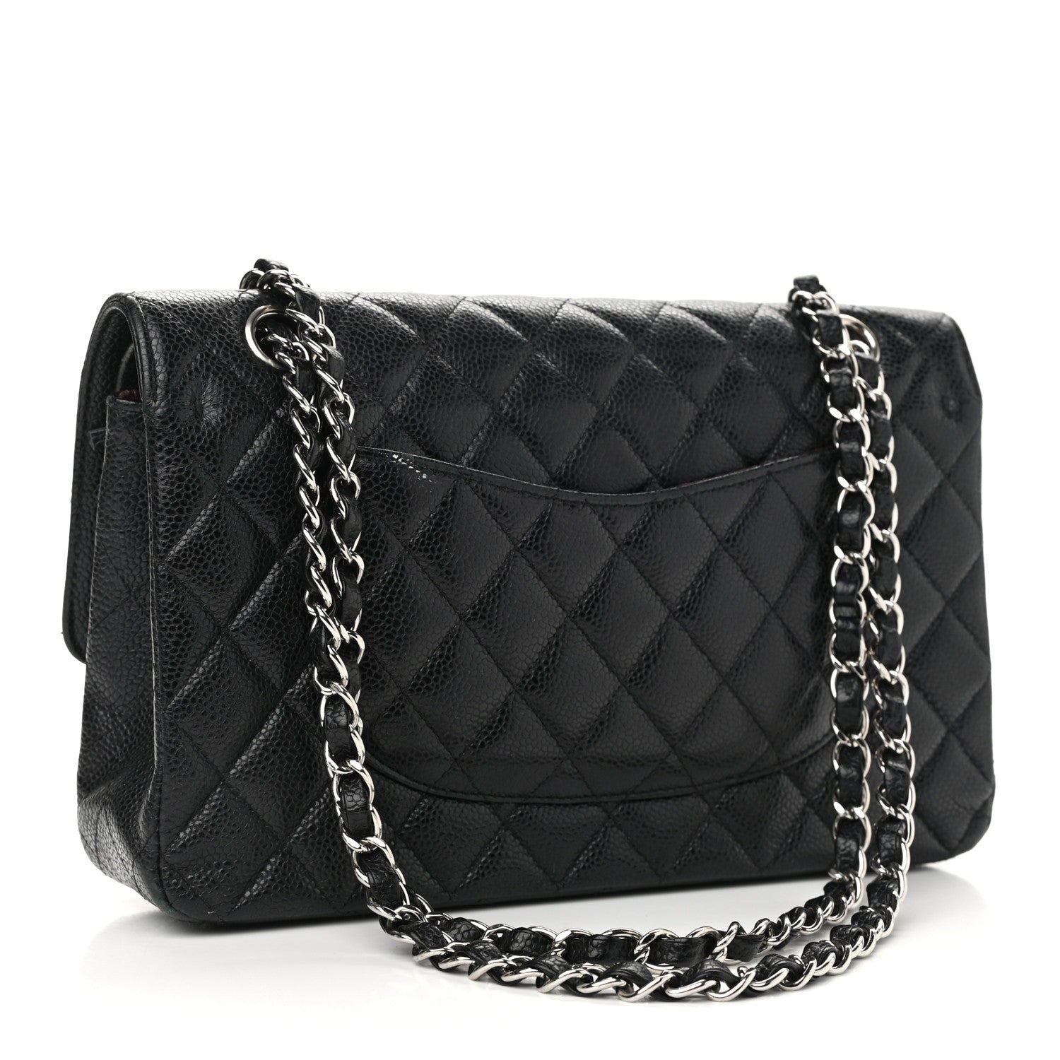 Chanel Caviar Quilted Medium Double Flap Black 2 of 13