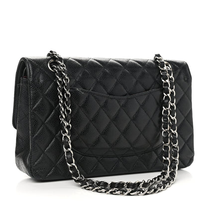 Chanel Caviar Quilted Medium Double Flap Black 2 of 13