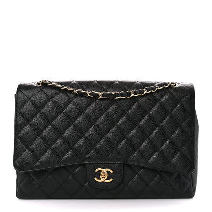Chanel Caviar Quilted Maxi Single Flap Black 1 of 11