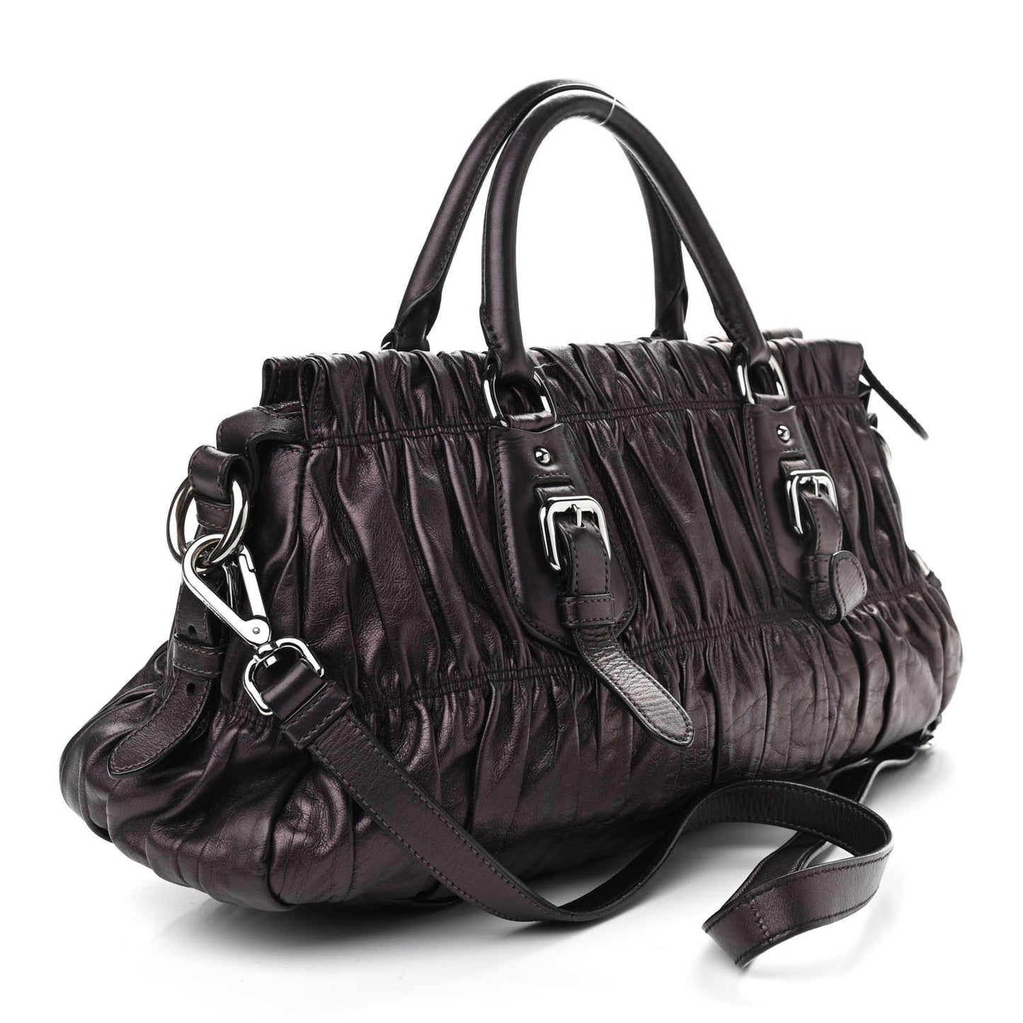 Nappa Gaufre Shopping Satchel Ribes