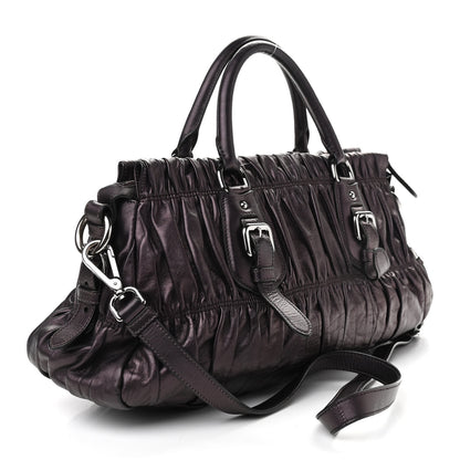 Prada Nappa Gaufre Shopping Satchel Ribes 3 of 9