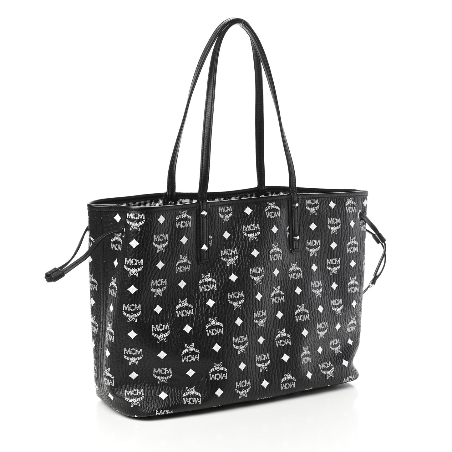 Visetos Medium Project Reversible Shopper Tote Black