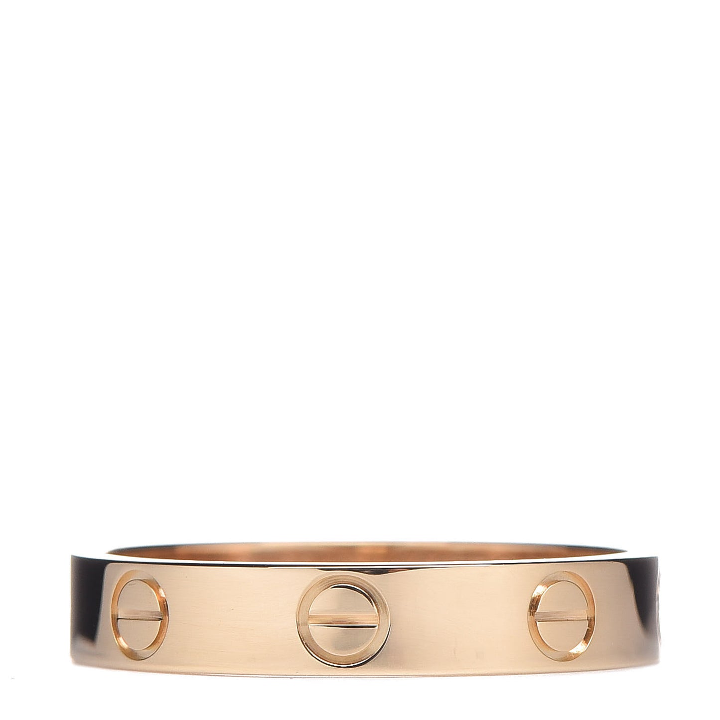 18K Yellow Gold 3.5mm LOVE Wedding Band Ring 54 6.75