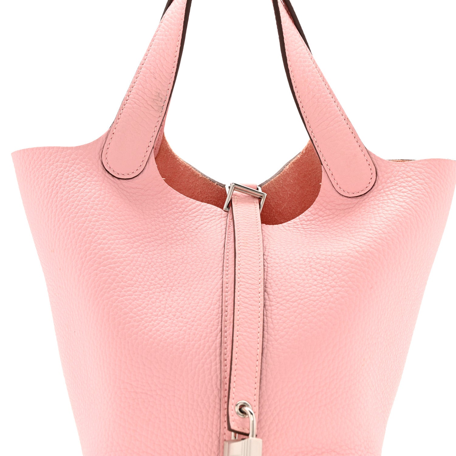 Hermes Taurillon Clemence Picotin Lock 18 PM Rose Sakura 1833752