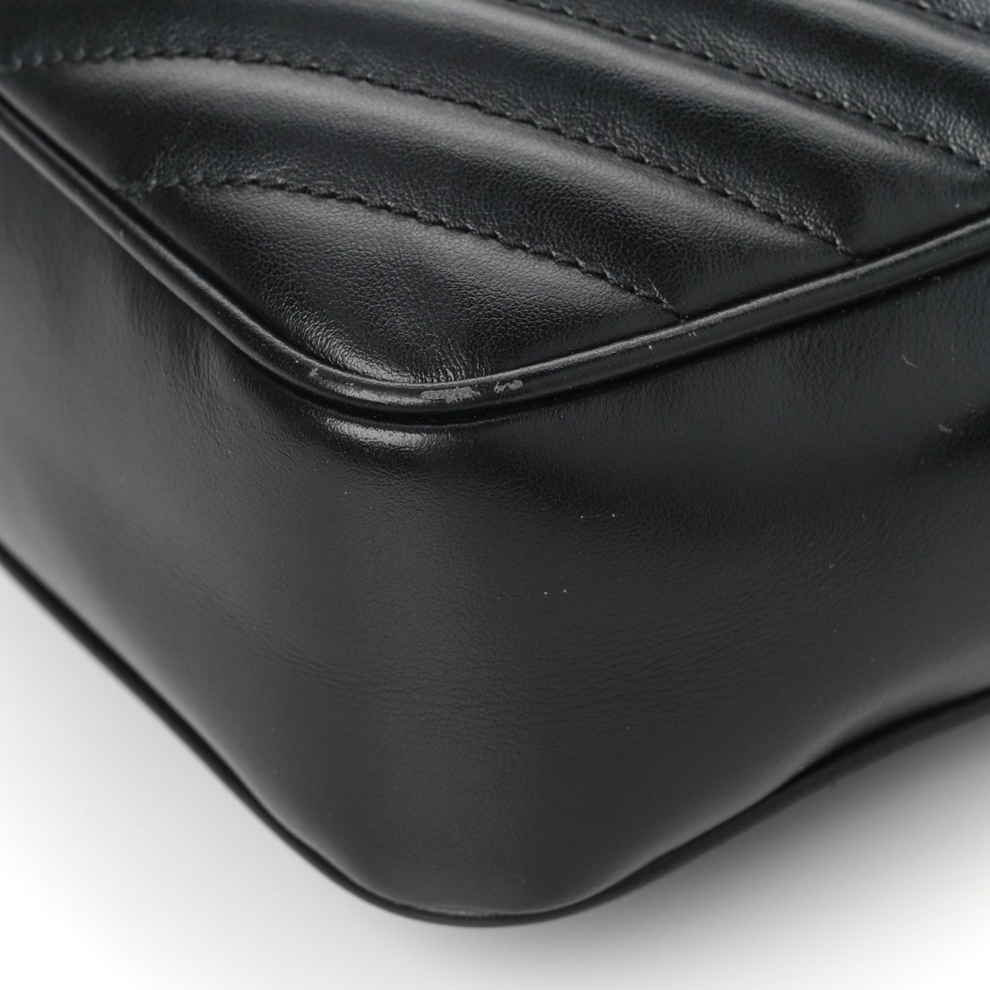 Calfskin Matelasse Monogram Lou Camera Bag Black