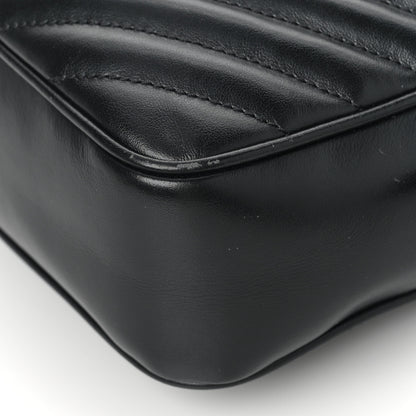 Saint Laurent Calfskin Matelasse Monogram Lou Camera Bag Black 8 of 10
