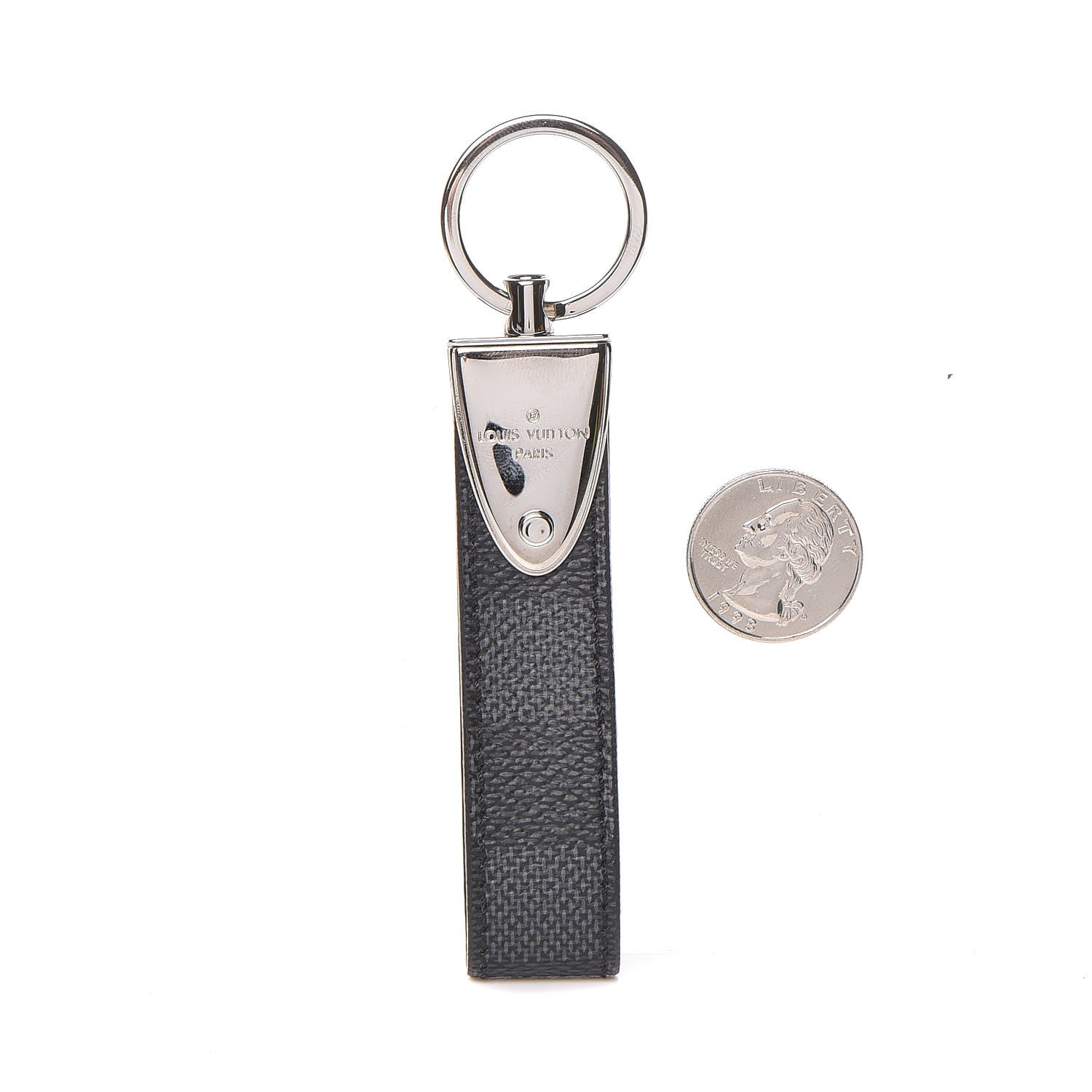 Louis Vuitton Damier Graphite Dragonne LV Key Holder 2 of 4