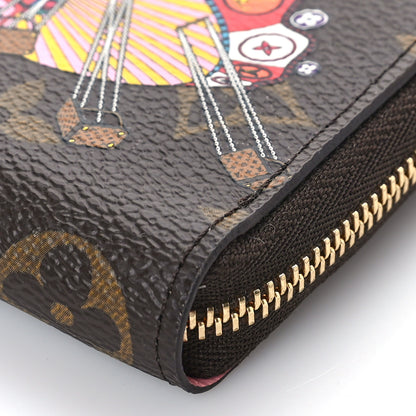 Louis Vuitton Monogram 2020 Christmas Animation Swing Ride Zippy Coin Purse Pink Poppy 8 of 9