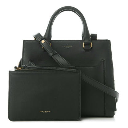 Saint Laurent Smooth Calfskin Small East Side Tote Dark Green 1 of 10