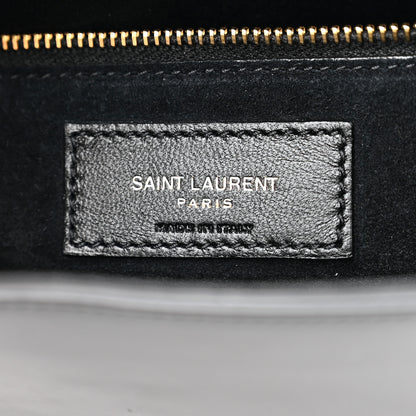 Saint Laurent Patent Le 5 A 7 Hobo Black 6 of 9