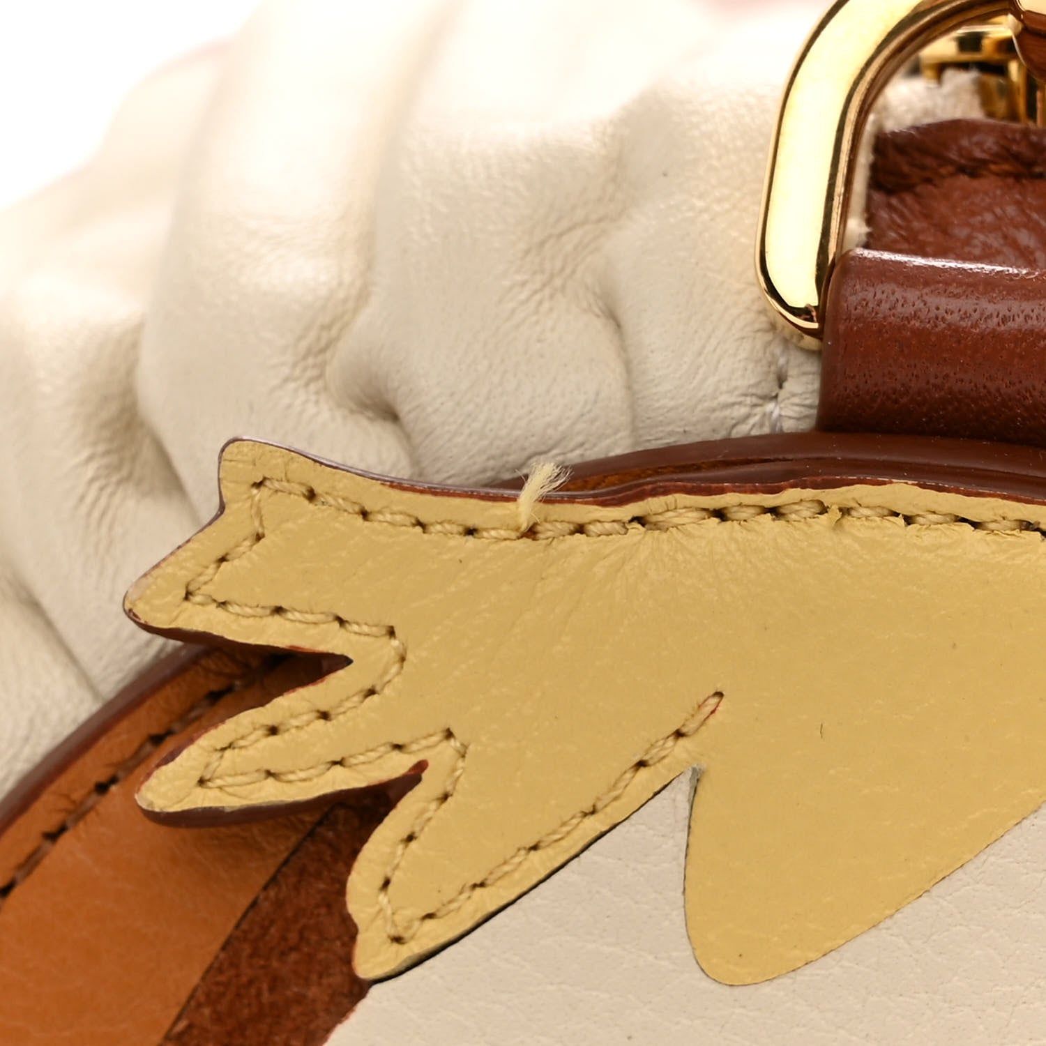 Loewe X HOWLS MOVING CASTLE Lambskin Pleated Heen Bracelet Pouch Shoulder Bag 13 of 14