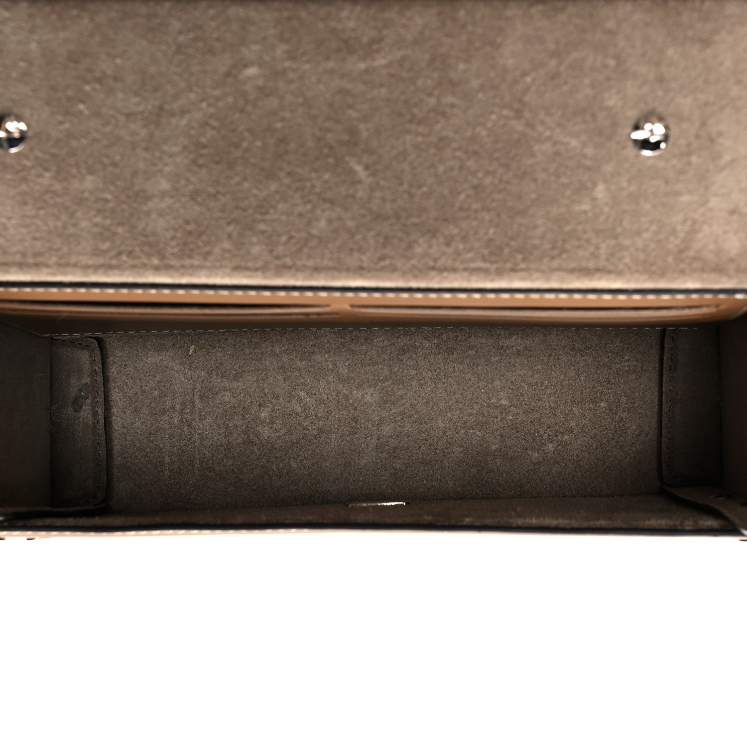 Fendi Recycled Fabric Jacquard Vitello King FF 1974 Baguette Soft Trunk Tobacco Moro Sand 4 of 8