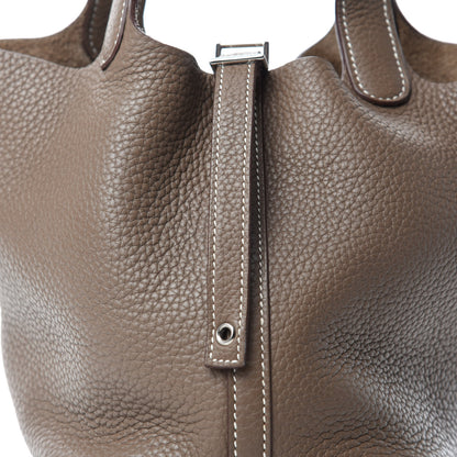 Hermes Taurillon Clemence Picotin Lock 18 PM Etoupe 11 of 11