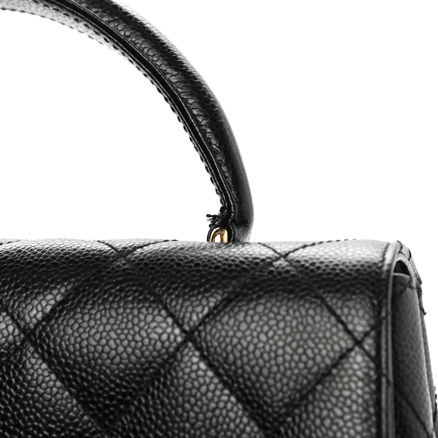 Chanel Caviar Quilted Jumbo Kelly Flap Black 12 of 12