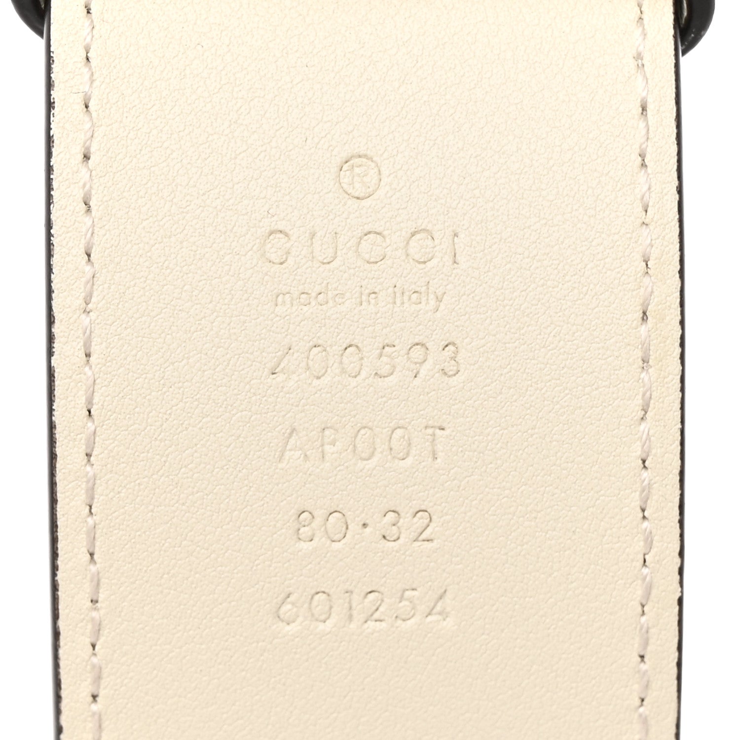 Gucci Calfskin Double G 40mm Belt 80 32 Mystic White 5 of 8