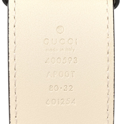 Gucci Calfskin Double G 40mm Belt 80 32 Mystic White 5 of 8