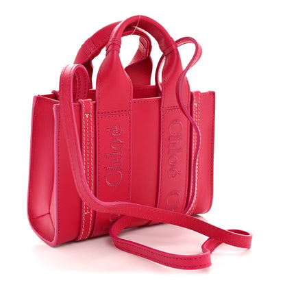 Chloe Calfskin Mini Woody Ribbon Tote Fizzy Pink 3 of 11