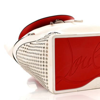 Christian Louboutin Calfskin Spiked Explorafunk Backpack White 8 of 11