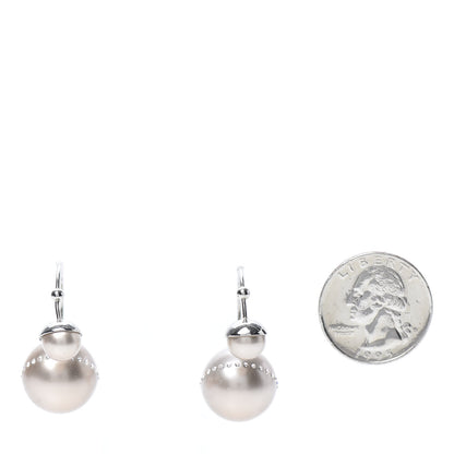 Christian Dior Crystal Mise En Dior Tribal Drop Earrings White 2 of 5