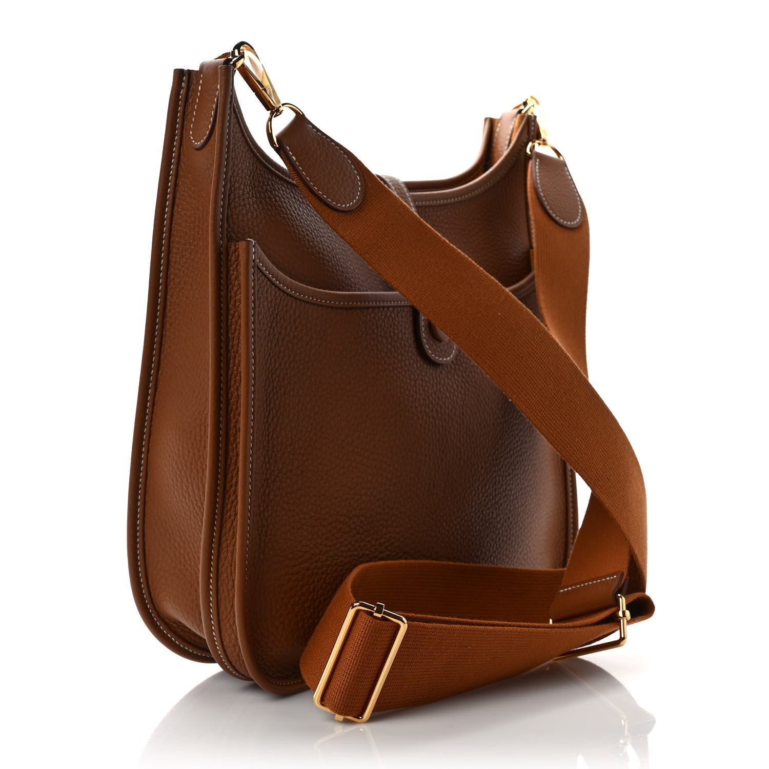 Hermes Taurillon Clemence Evelyne III PM Gold 3 of 9