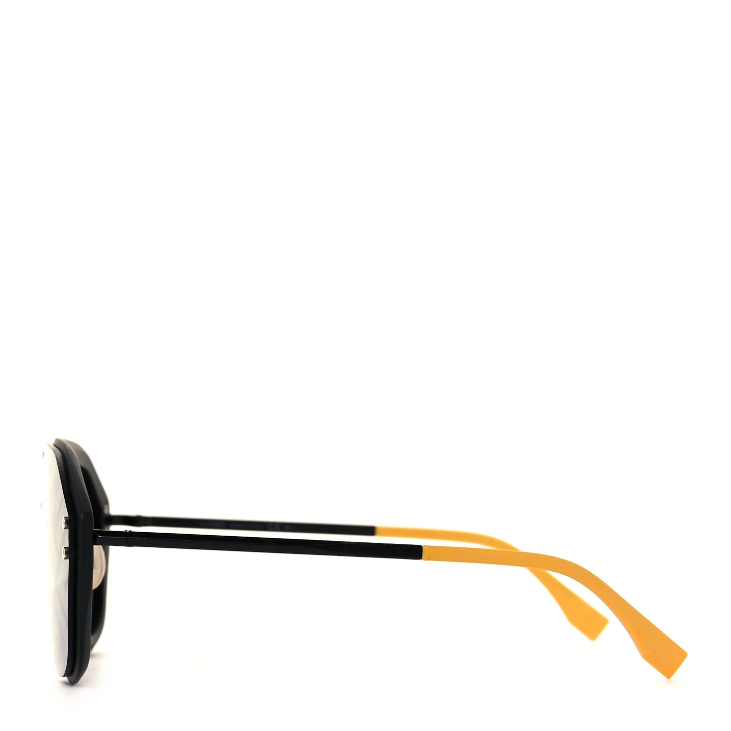 Rubber FF Fabulous Shield Sunglasses FF M0039/G/S Black Yellow