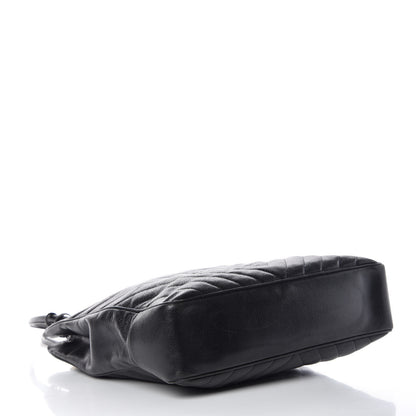 Chanel Caviar Chevron Quilted Shoulder Bag Black 4 of 14