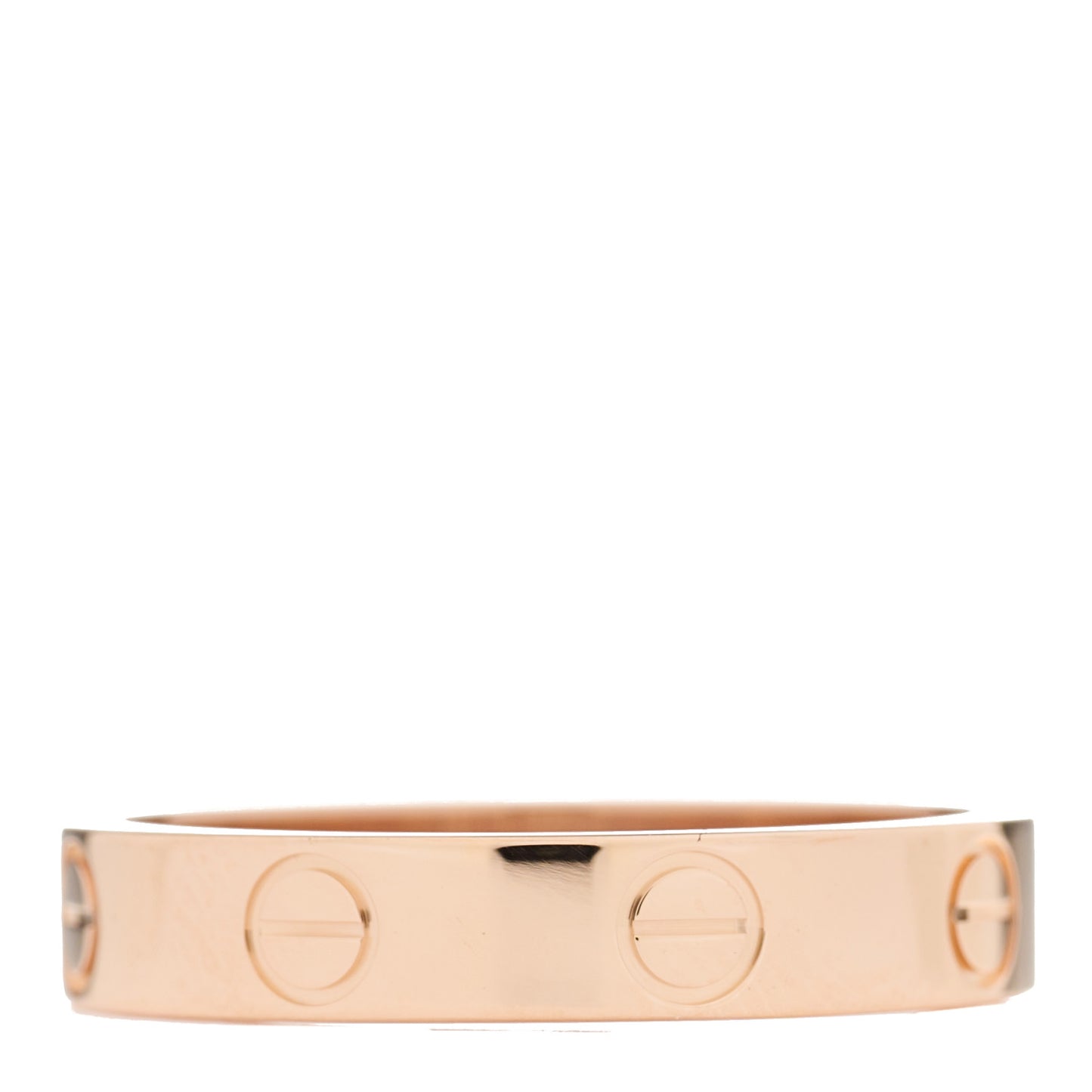 18K Pink Gold 3.5mm LOVE Wedding Band Ring 53 6.5