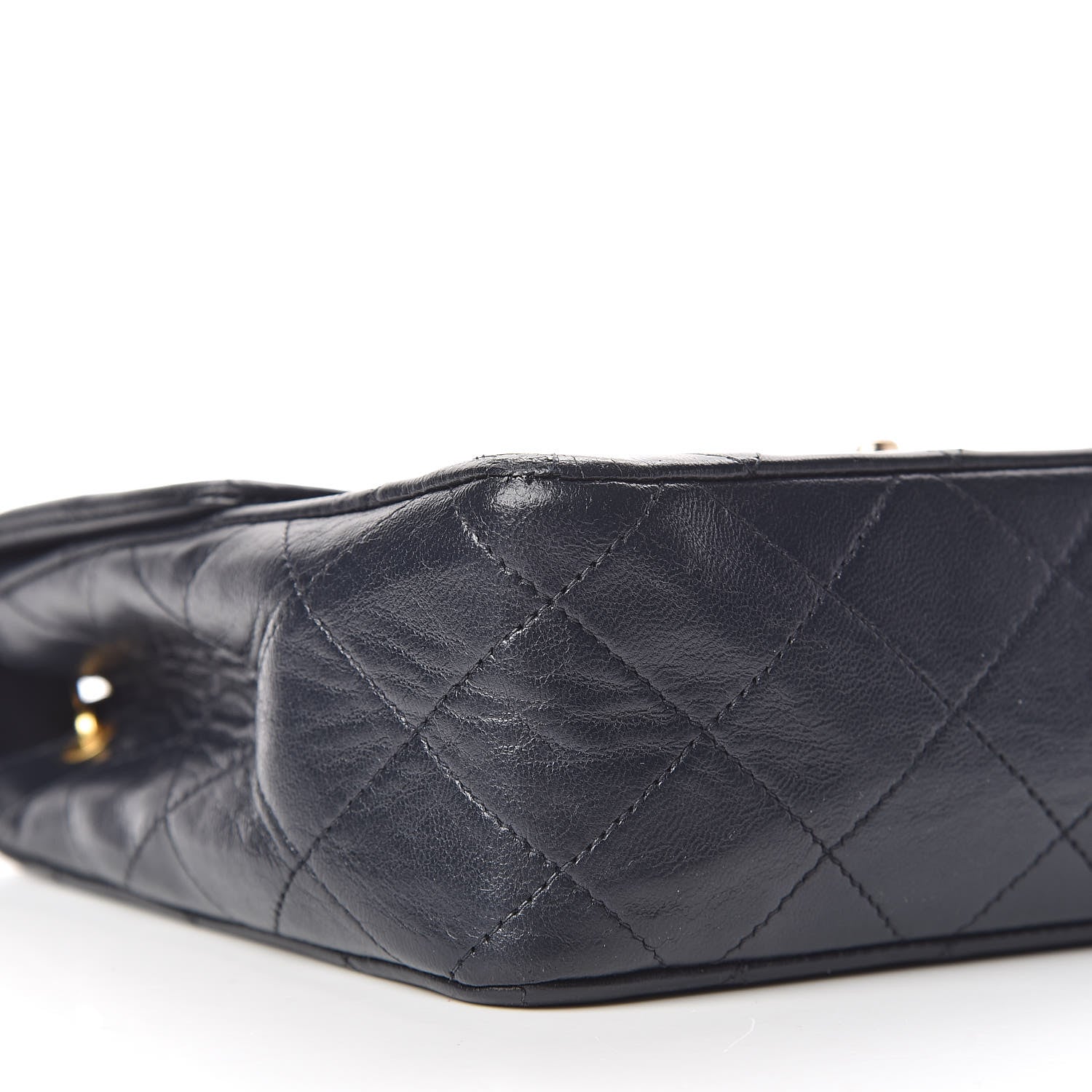 Chanel Lambskin Quilted Mini Square Flap Bag Navy 10 of 30