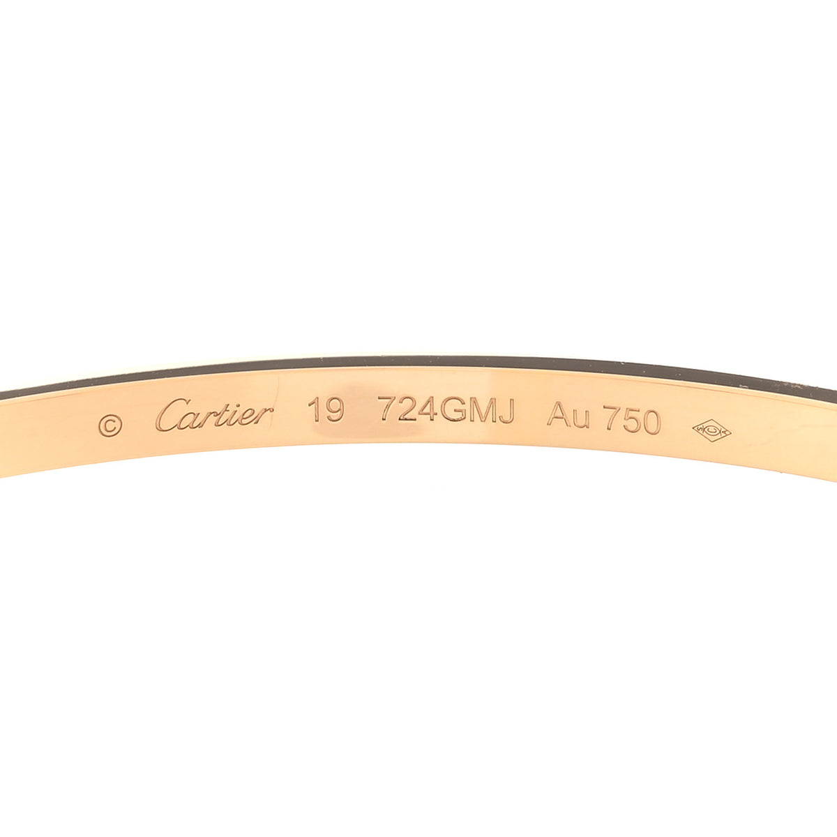 Cartier 18K Yellow Gold Diamond Small LOVE Paved Bracelet 19 4 of 7