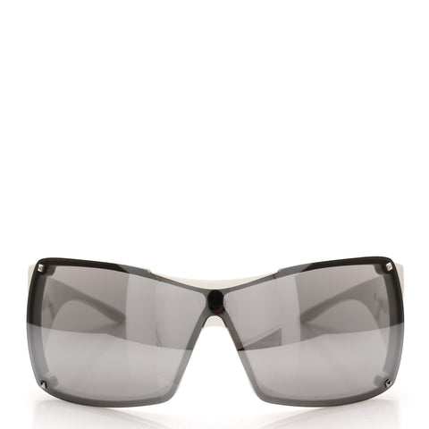 Acetate Overshine 2 Sunglasses White Black