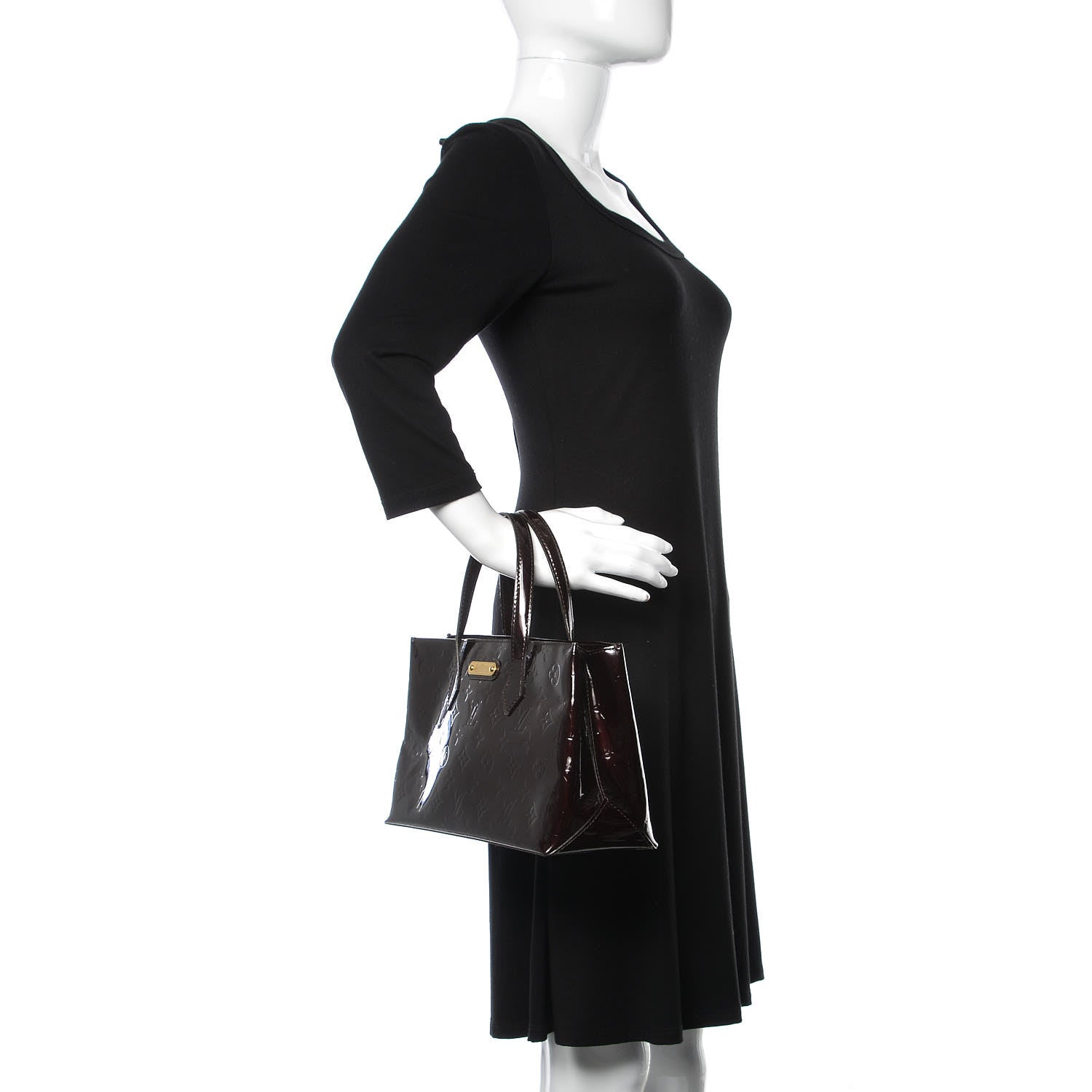 Louis Vuitton Vernis Wilshire PM Amarante 2 of 8