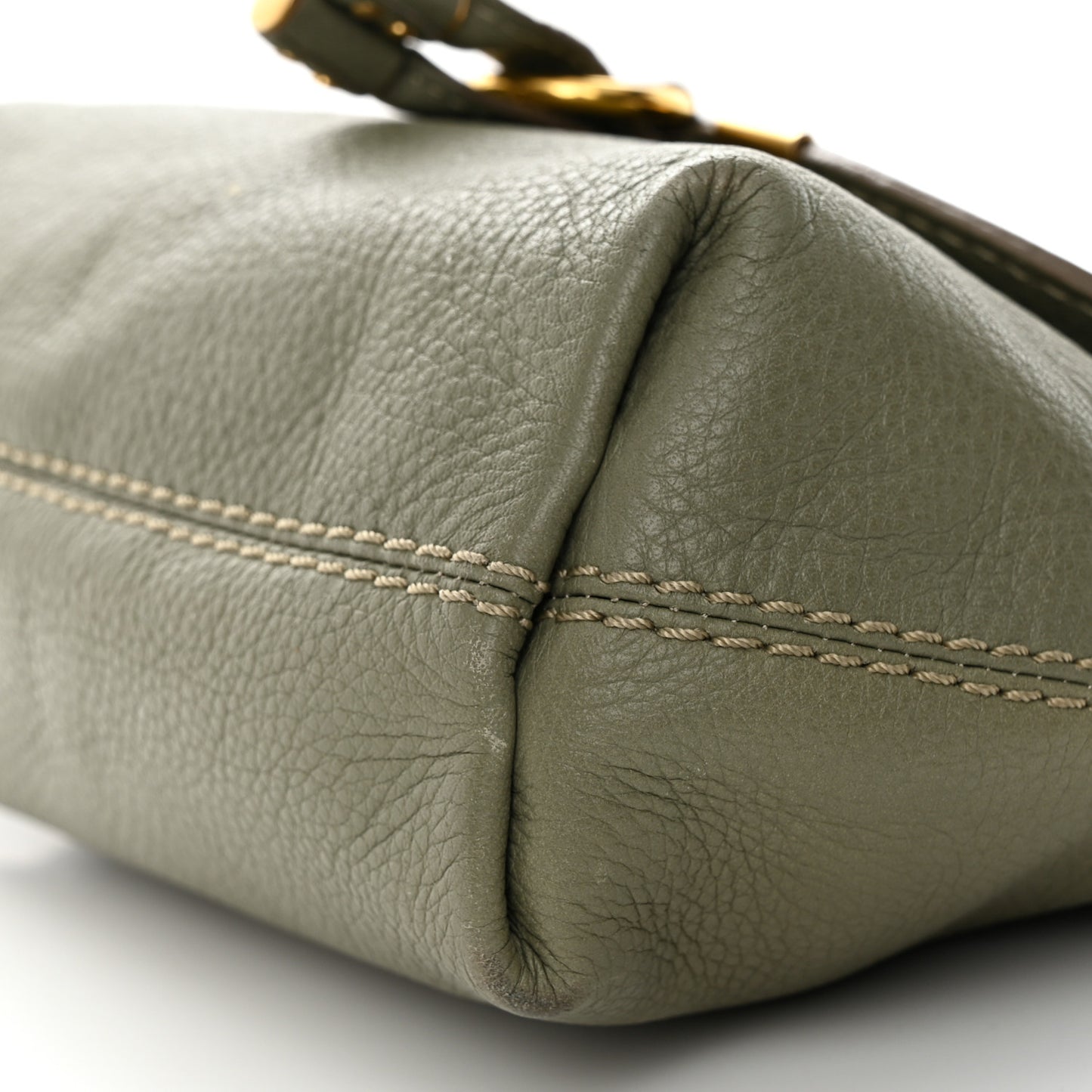 Calfskin Marcie Pochette Crossbody Bag Baobab Green