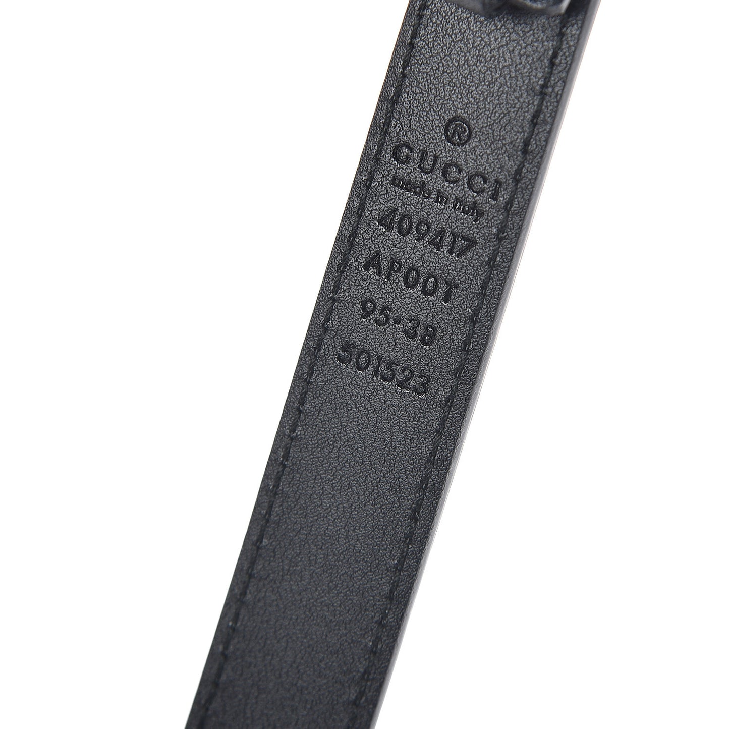 Calfskin Double G 20mm Belt 95 38 Black