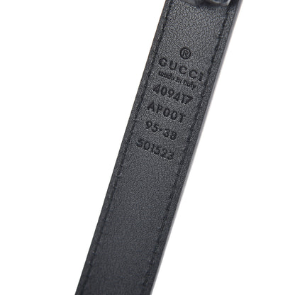 Gucci Calfskin Double G 20mm Belt 95 38 Black 6 of 7