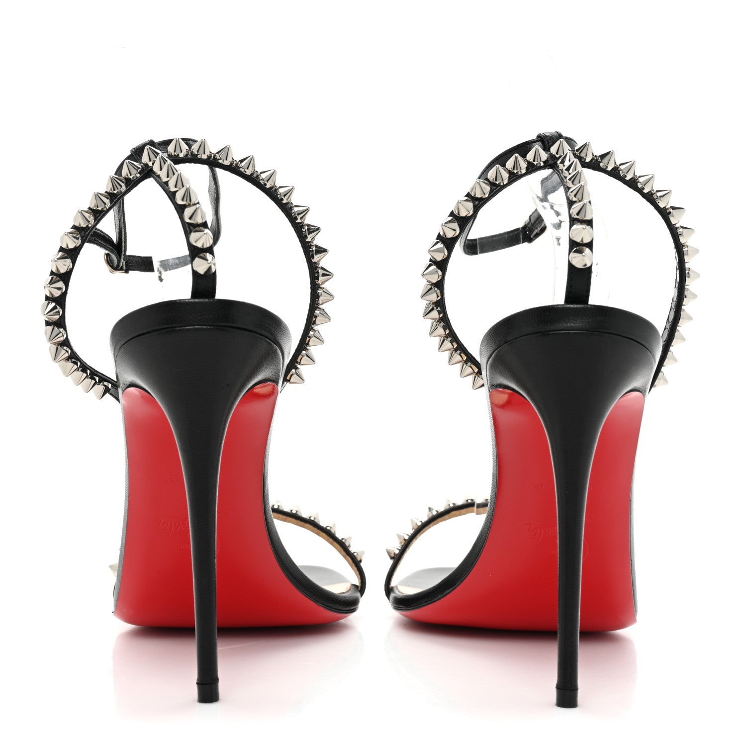 Christian Louboutin Kid Spiked So Me 100 Sandals 38 Black 4 of 14