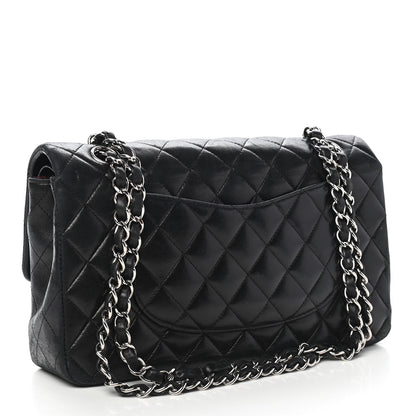 Chanel Lambskin Quilted Medium Double Flap Black 2 of 13