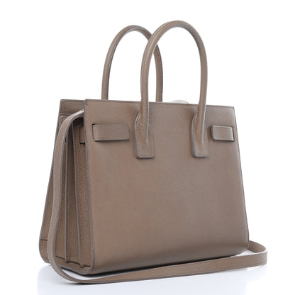 Saint Laurent Grained Calfskin Baby Sac De Jour Dark Beige 3 of 16