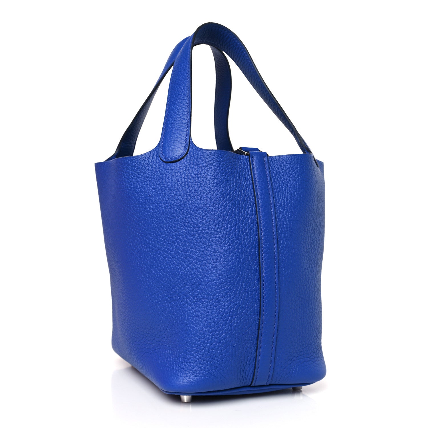 Hermes Taurillon Clemence Picotin Lock 18 PM Bleu France 3 of 10