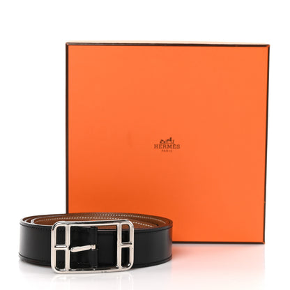 Hermes Box Togo 32mm Cape Cod Belt 90 36 Black Gold 7 of 7
