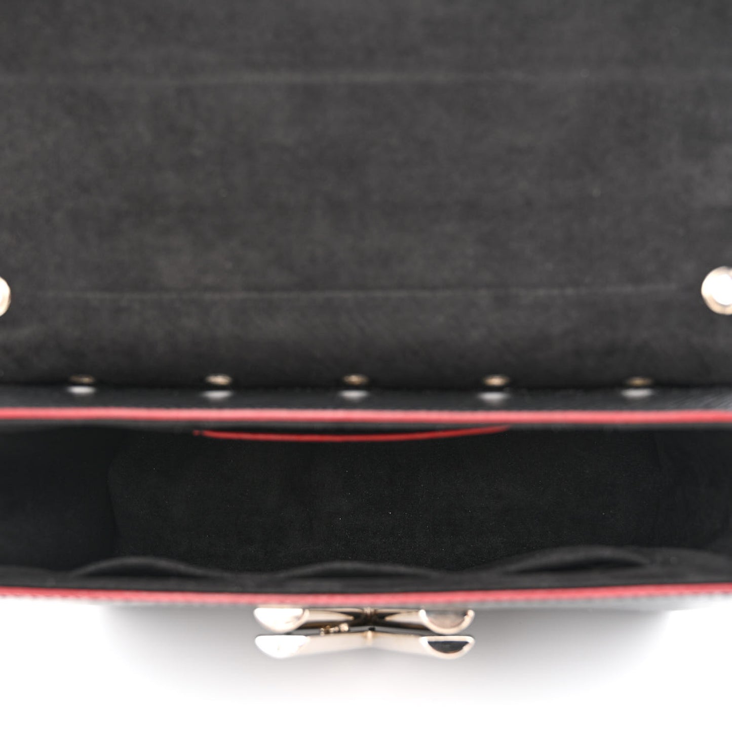 Epi Studded Twist Shoulder Bag MM Black
